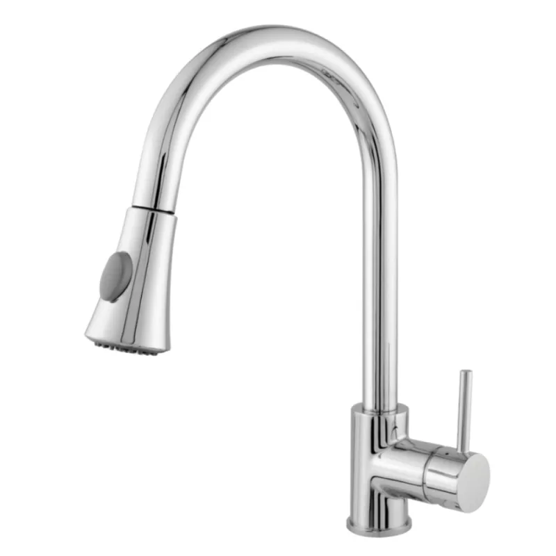Monocomando para Cozinha Mesa 1/4V Bica Alta Cromada Flexível 38cm - HIGO