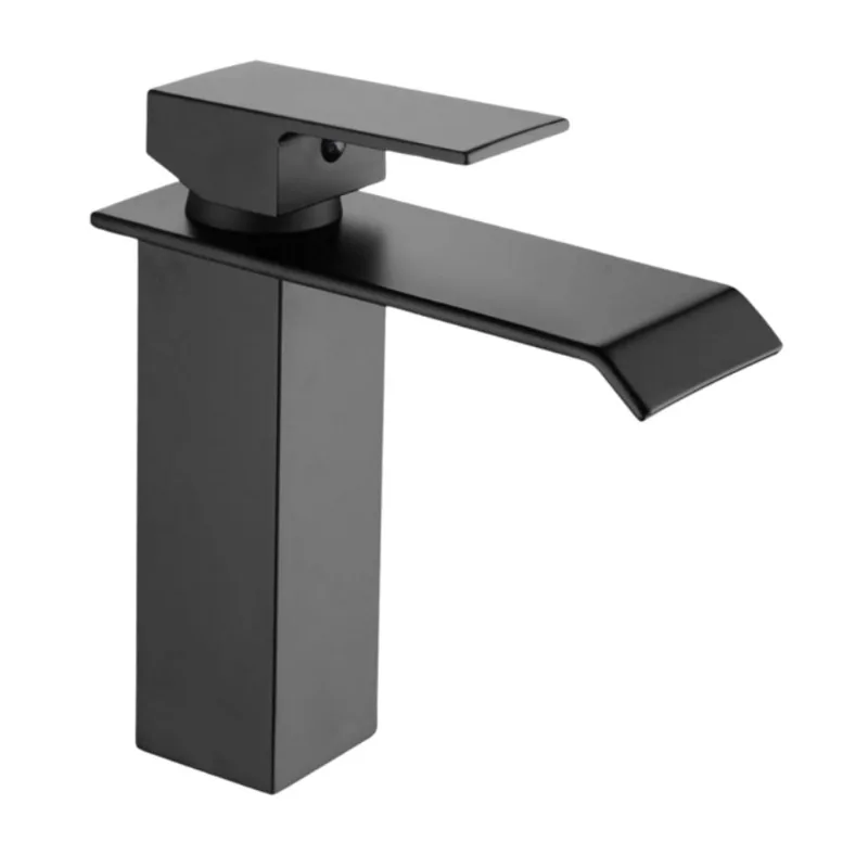 Monocomando para Banheiro Mesa Bica Baixa Cascata Higo Monocomando para Banheiro Mesa Bica Baixa Preta Cascata Higo - HIGO