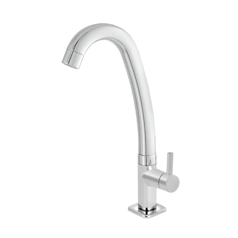 Torneira para Cozinha Mesa 1/4V Bica Alta ABS Cromado 2291 C060