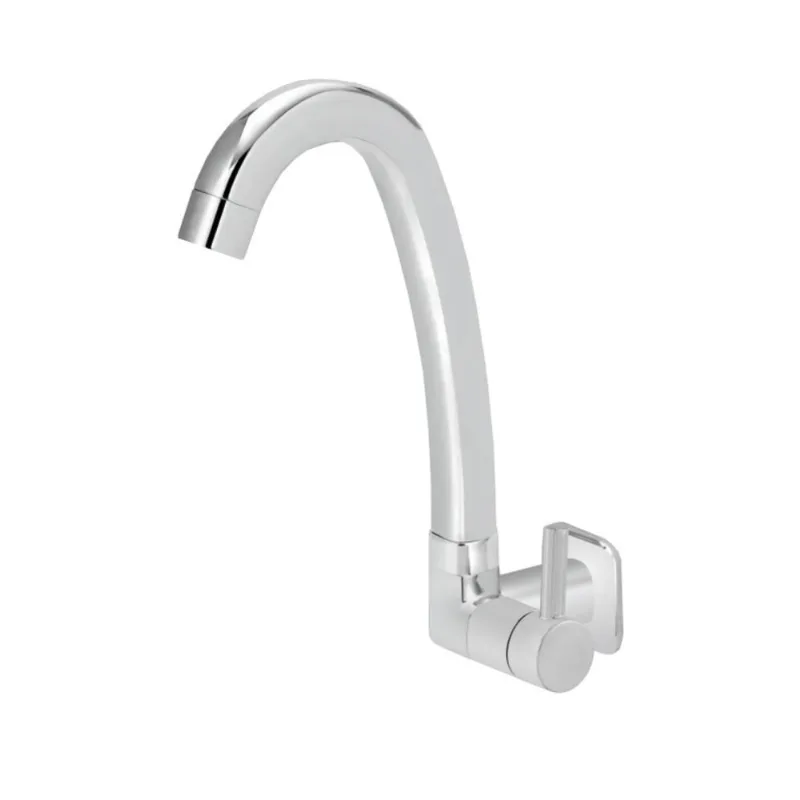 Torneira para Cozinha Parede 1/4V Bica Alta ABS Cromado 2260 C60