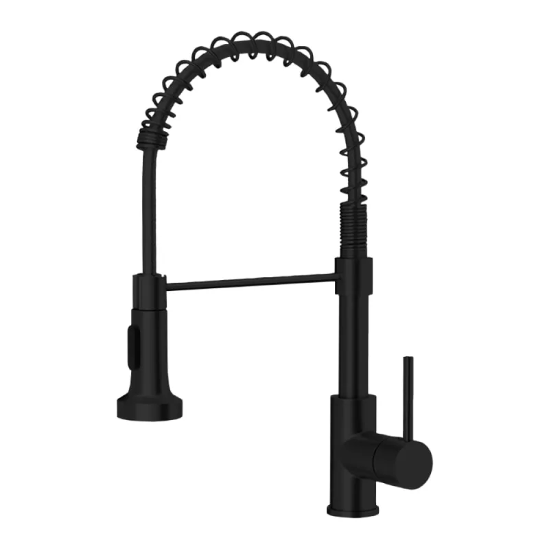 Torneira para Cozinha Flexível Mesa Bica Alta Preta Gourmet Higo - HIGO