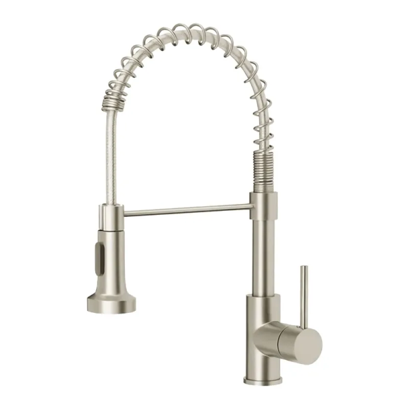 Torneira para Cozinha Flexível Mesa Bica Alta Escovada Gourmet Higo - HIGO - Cozinhas E áreas De Serviço