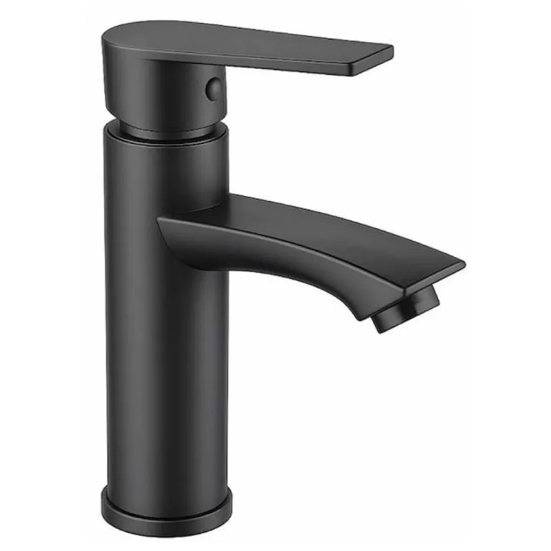 Torneira para Banheiro Mesa Bica Baixa Preta 1275 Metal Higo - HIGO