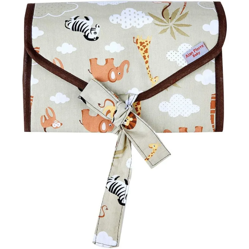 Porta fraldas portátil - safari kaki
