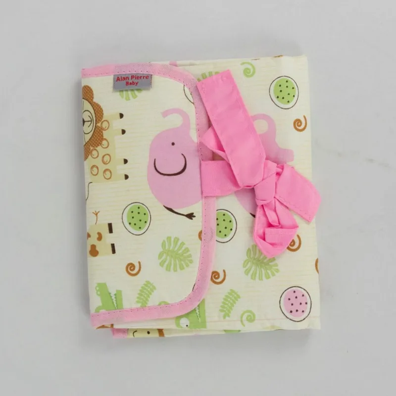 Trocador portátil - safári elefante rosa