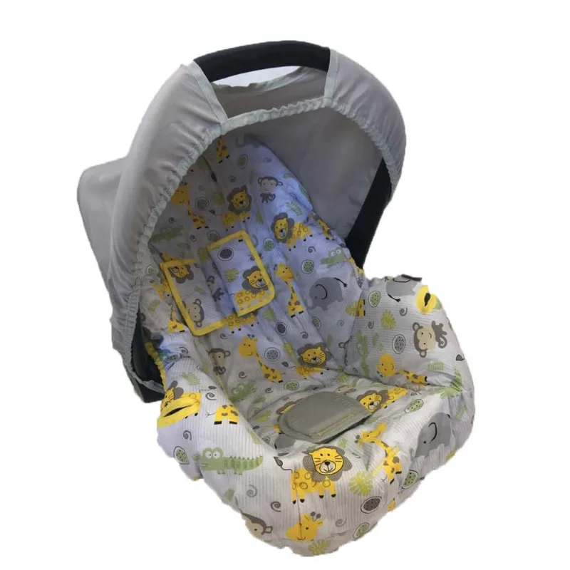 Capa para bebe conforto - safari amarelo