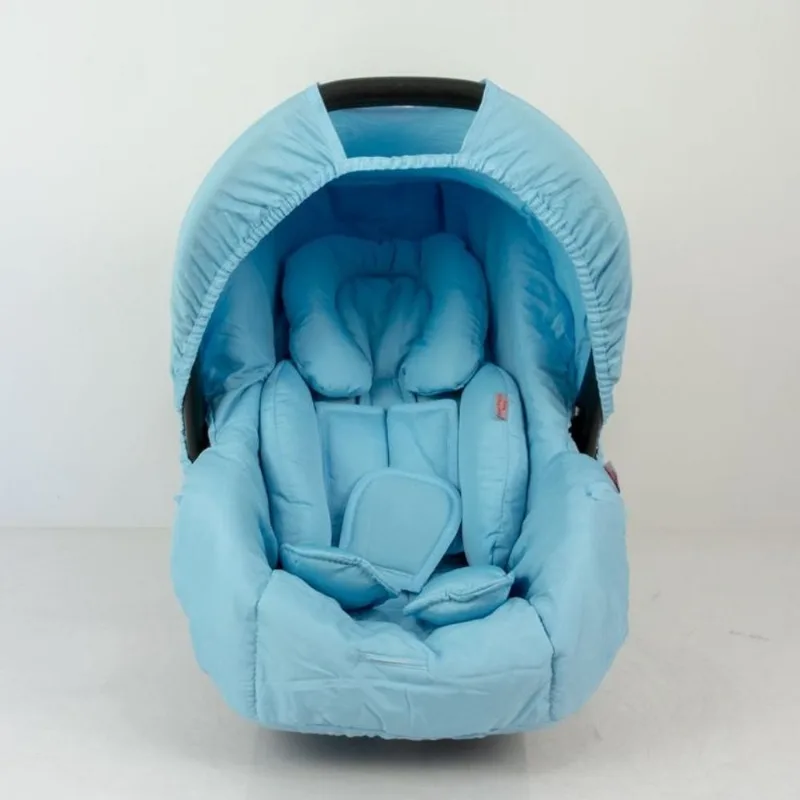 Kit capa de bebê conforto E redutor - azul claro