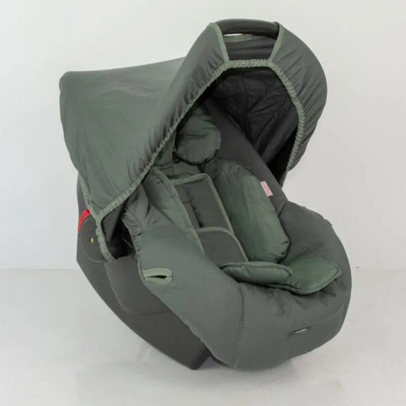 Kit capa de bebê conforto E redutor - cinza chumbo