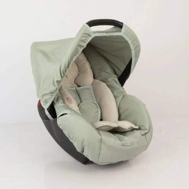 Kit capa de bebê conforto E redutor - cinza chumbo