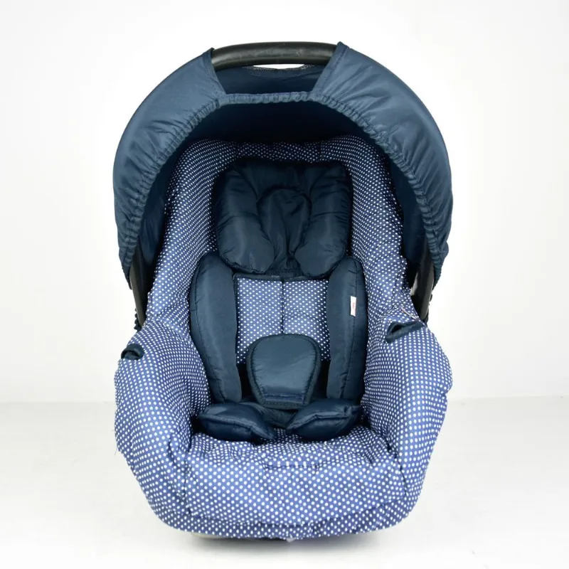 Kit capa de bebê conforto E redutor - poá marinho