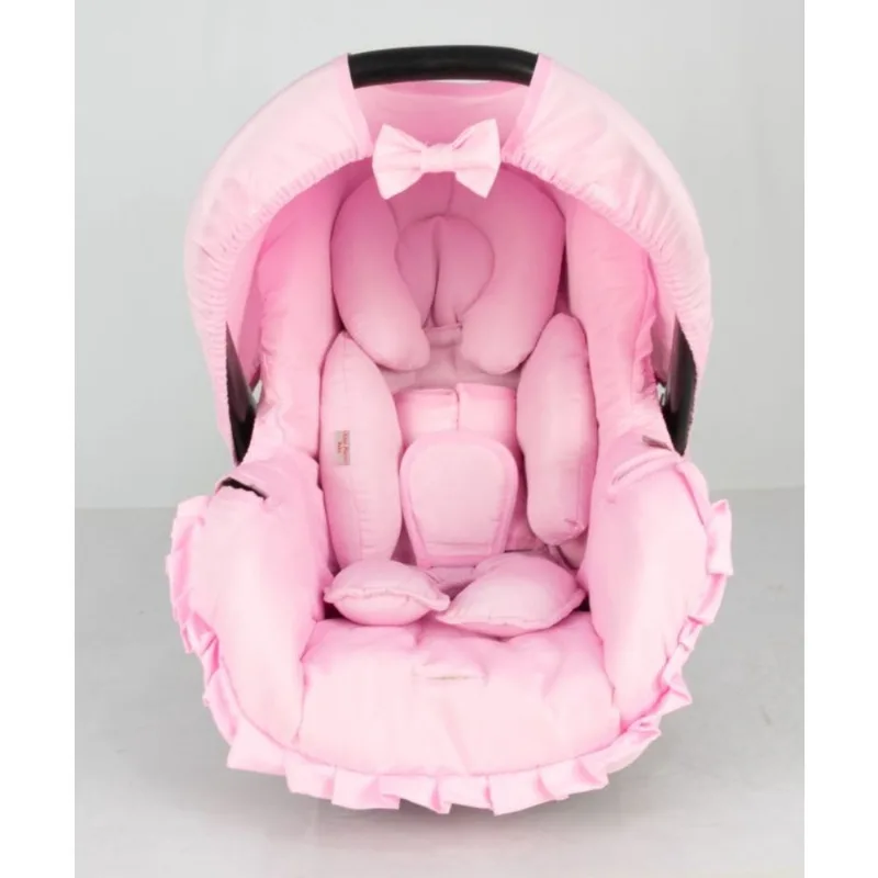 Kit capa de bebê conforto E redutor - rosa bebê