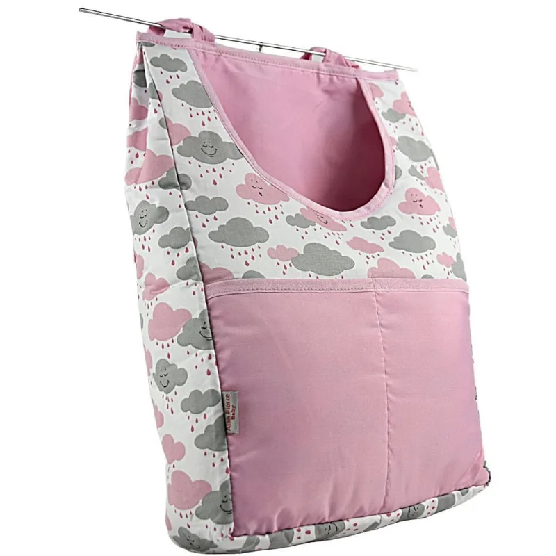 Porta fralda de comoda - nuvem rosa nova