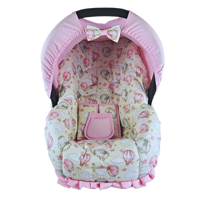 Capa para bebe conforto - balão rosa