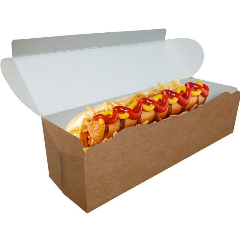 Embalagem de Cachorro Quente HotDog Delivery 20Cm Kraft 200U