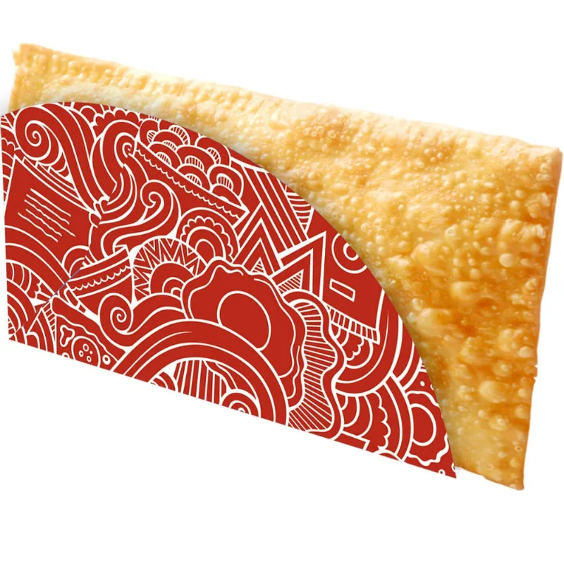 Caixinha Embalagem Pastel ou Tapioca 200un Vermelho