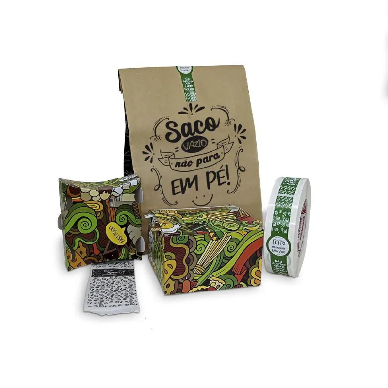 Kit Embalagens Delivery, Lanches E Hambúrguer G 200Un Cada