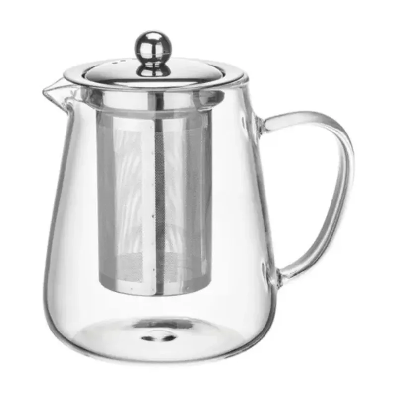 BULE CHALEIRA DE VIDRO COM INFUSOR JARRA 950ML CAFE CHÁ MESA AH! NATU - Ah! Natu - Utilidades Domesticas
