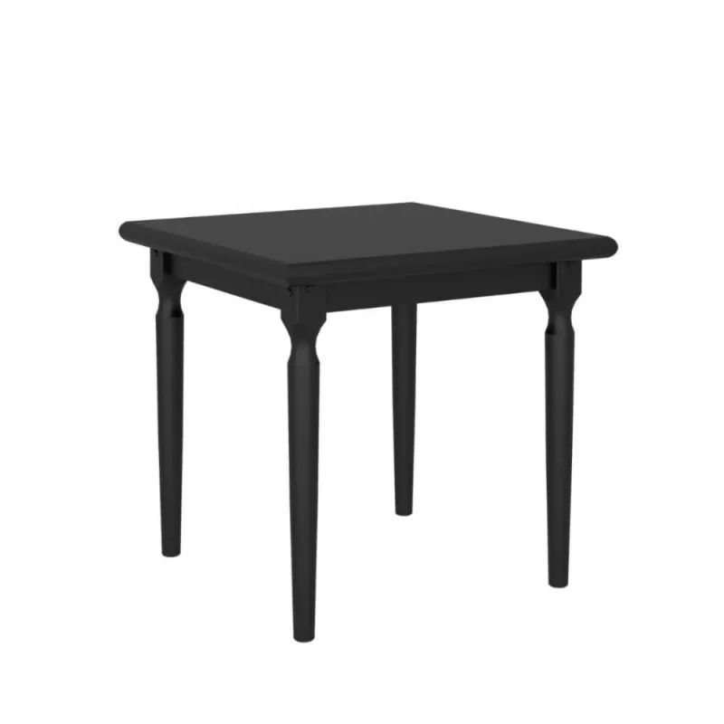 Mesa de Jantar Údine 4 Lugares Quadrada MDF Ébano Piratini Móveis - OUTRAS