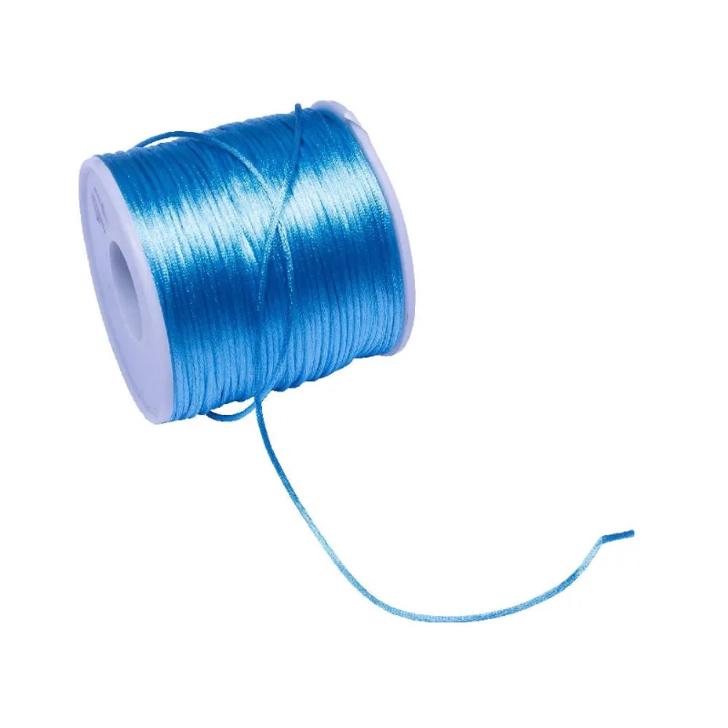 Fio De Cetim 1Mm Com 100 Metros R199 - Azul Claro