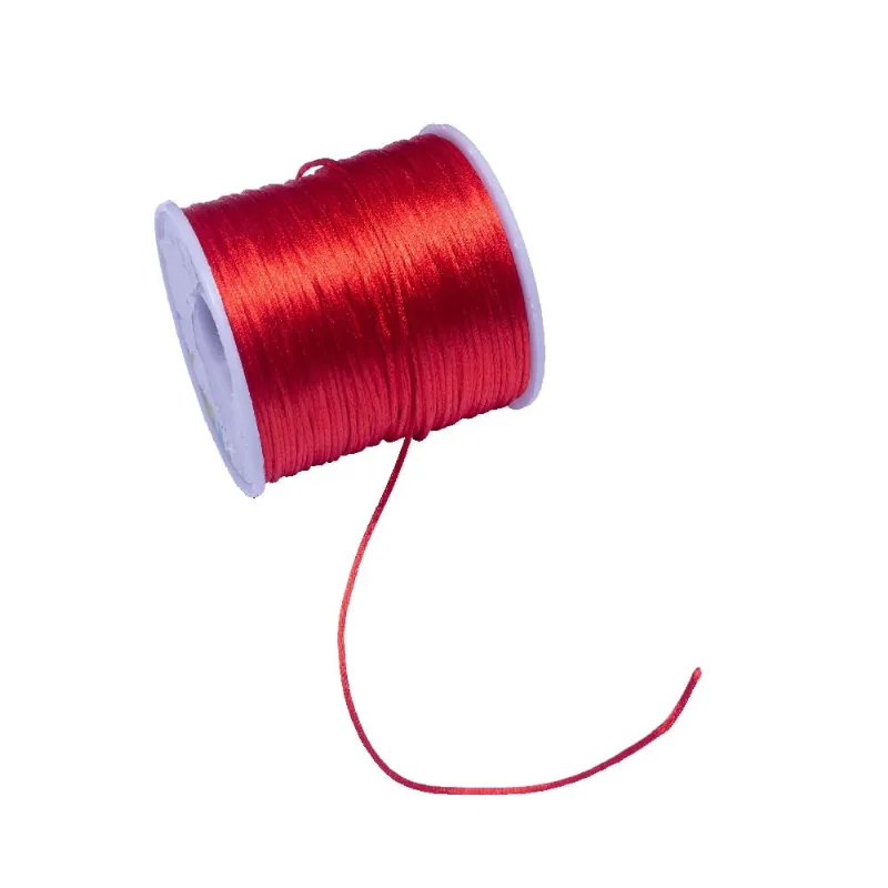 Fio De Cetim 1Mm Com 100 Metros R518 - Tomate 518