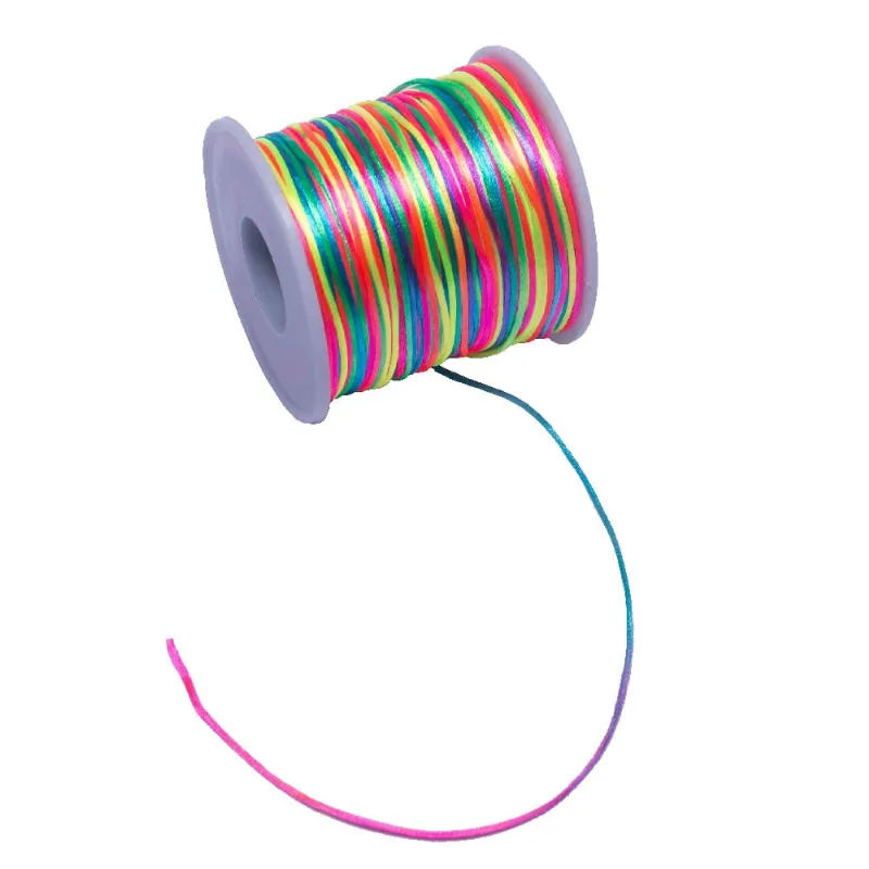 Fio De Cetim 1Mm Com 100 Metros R103 - Colorido