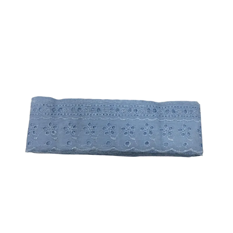 BORDADO INGLES COM PASSA FITAS 7,5CM CTL-73 COR 177 AZUL BEBE