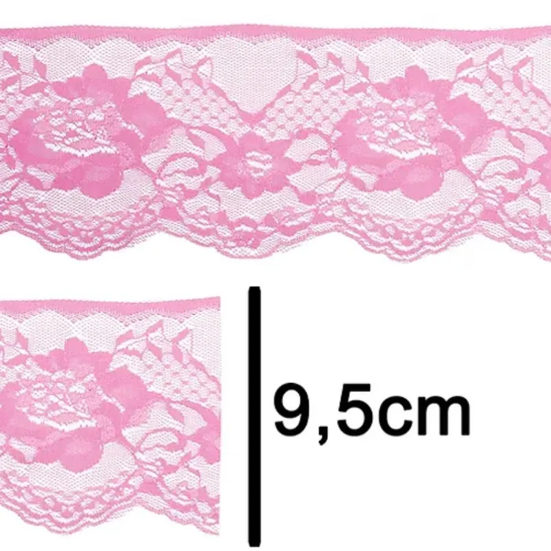 Renda 100%poliamida R005 95mm CHICLETE 140 (MT)