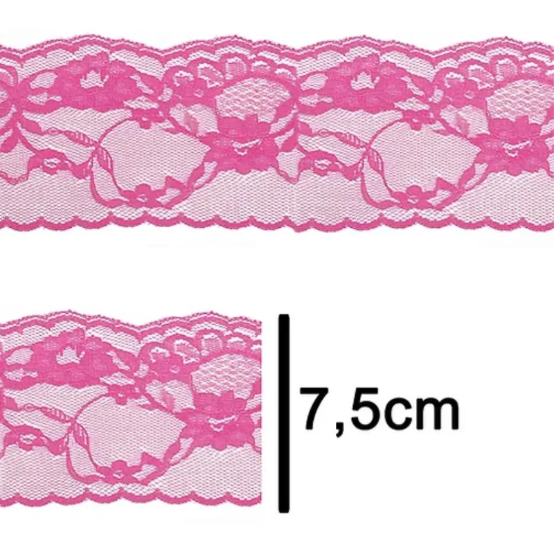 RENDA 100%POLIAMIDA R004 75MM C/50M CHICLETE 140 (MT)