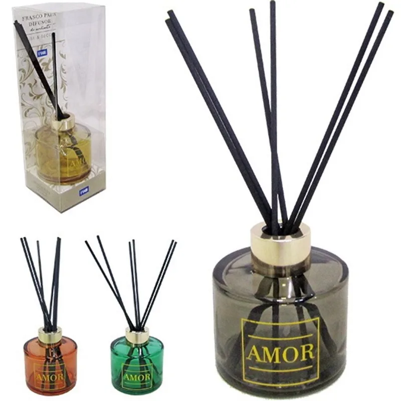 Difusor Aromas Ambientes de Vidro Redondo 7,5X7 cm 130ML