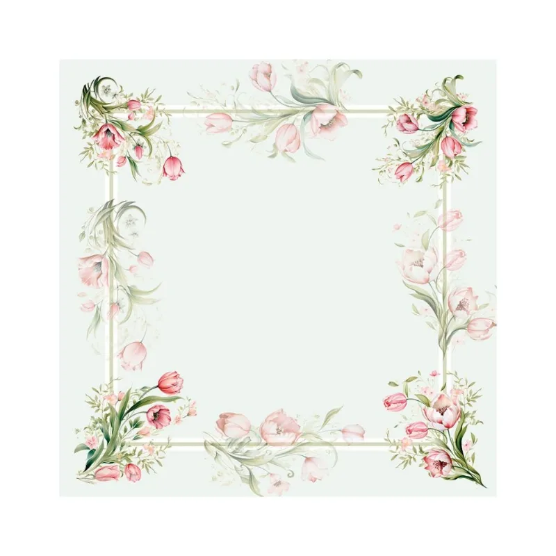 Guardanapo Estampado NSW Decor 45x45cm Tulipas 5938 (MP)