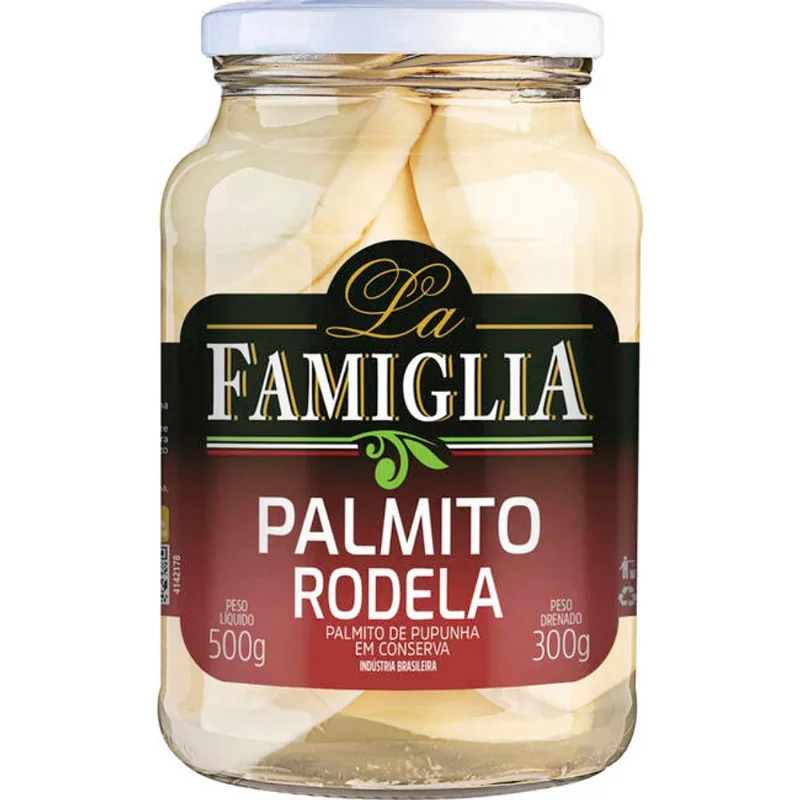 Palmito de Pupunha La Famiglia Rodela 300g