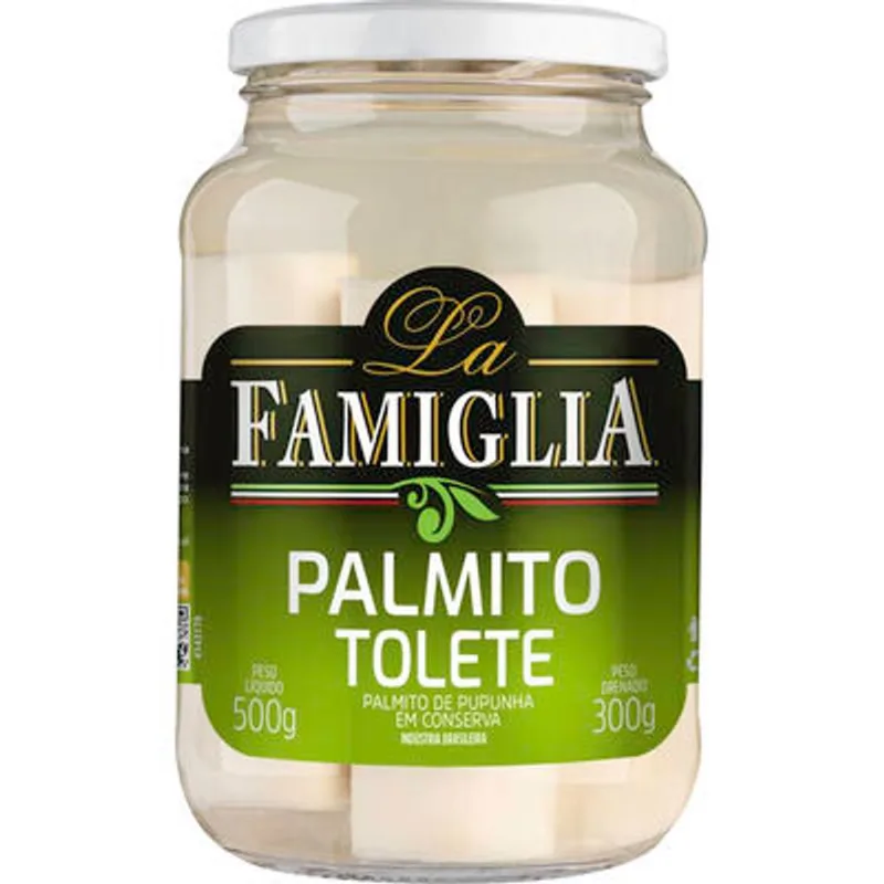 Palmito de Pupunha La Famiglia Inteiro 300g