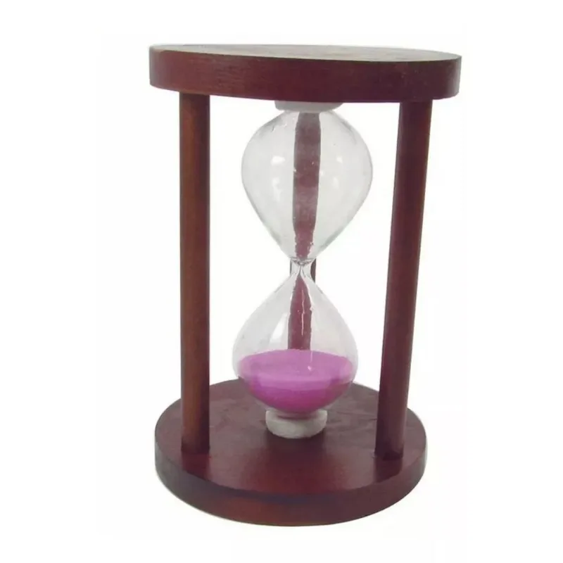 Ampulheta 3 Minutos Madeira Fina