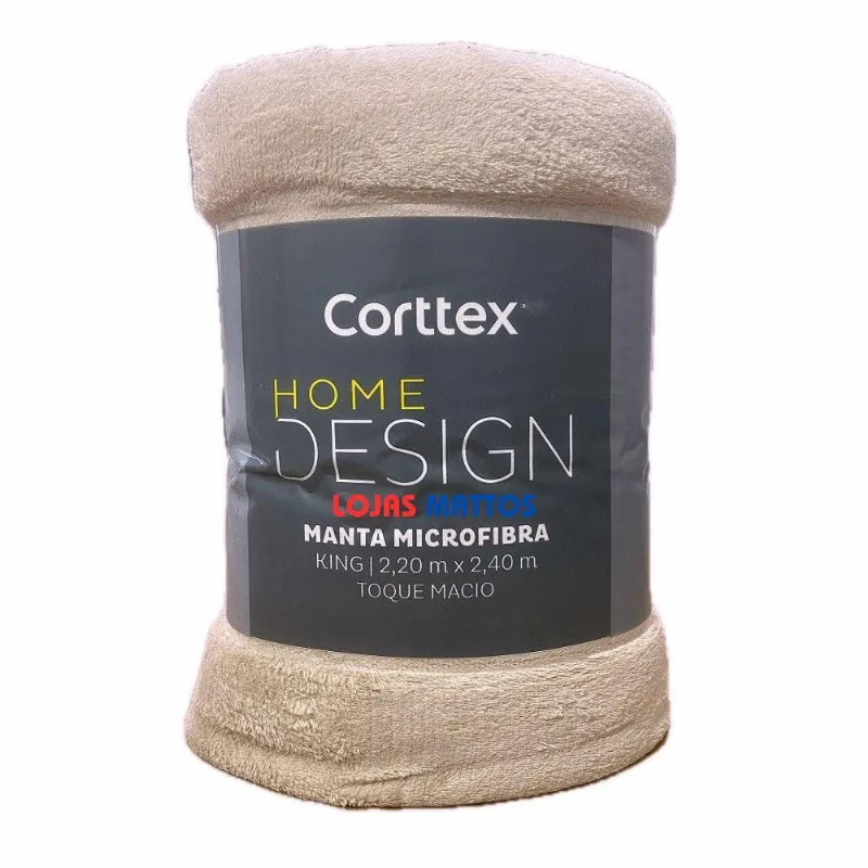 Manta Microfibra King Corttex Home Design Antialérgico Cores