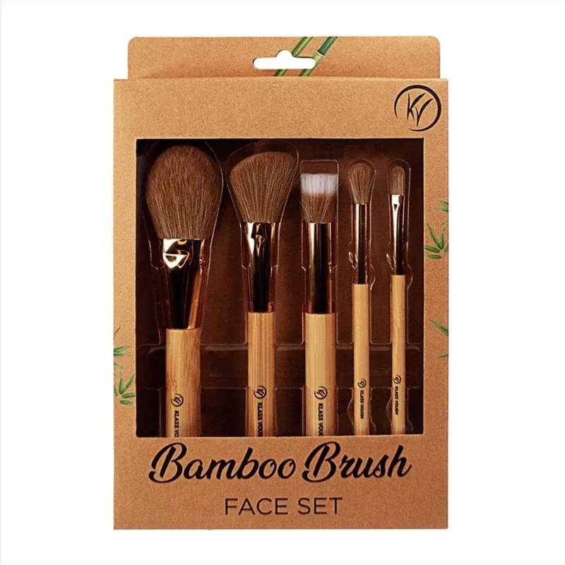 Kit Pincéis Rosto Klass Vough Bamboo Brush Face Set BFS-02