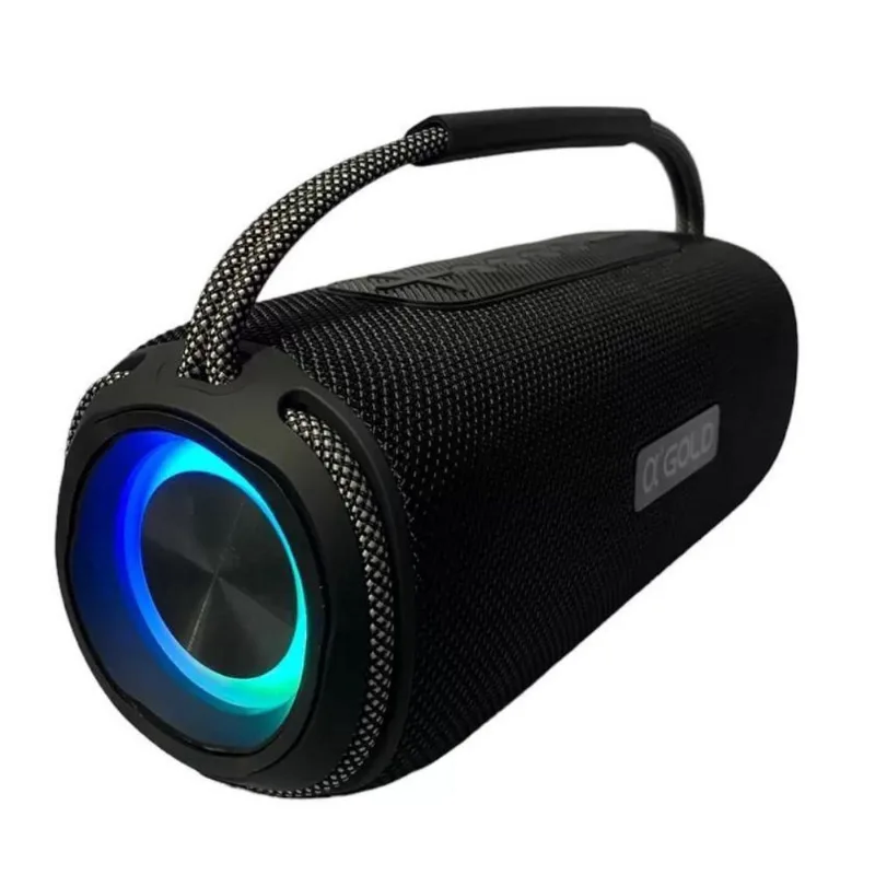 Caixa Som Bluetooth 60W Grave Bass Boost Portátil Gold