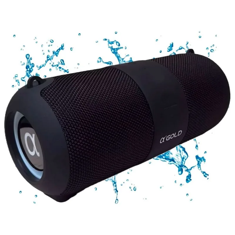 Caixa De Som Bluetooth A'Gold SM-14A Preto (MP)