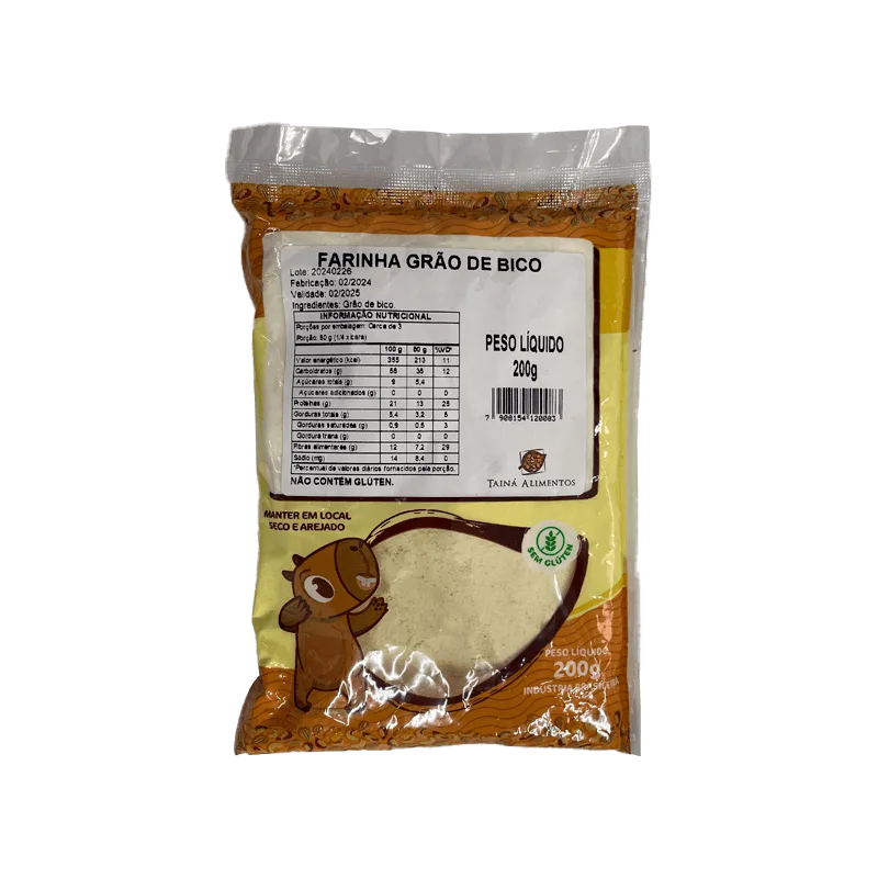 Farinha De Grão De Bico Tainá Alimentos 200g - Não Informado - Mercearia