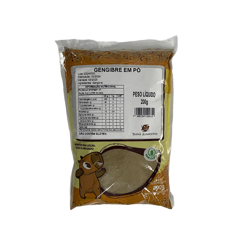 Gengibre Em Pó Tainá Alimentos 200g - Não Informado