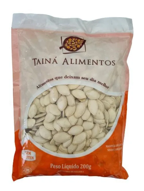 Semente De Abóbora Crua Com Casca Tainá Alimentos 200g - Não Informado - Mercearia