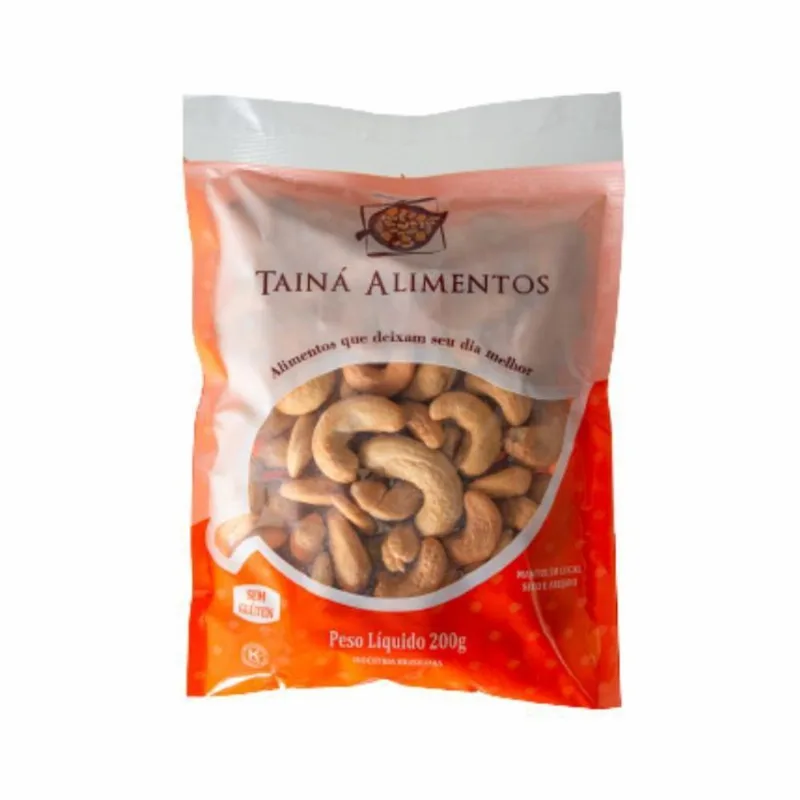Castanha De Caju W1 Torrada Sem Sal Tainá Alimentos 200G