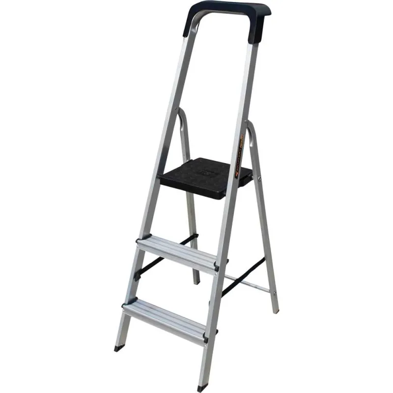 Escada alumínio 3 degraus 150 kg ESC0023 BOTAFOGO - BOTAFOGO