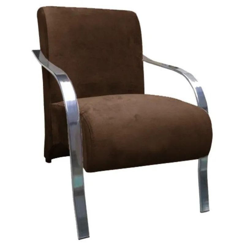 Poltrona Venus 1 Lugarbraço Aluminio Marrom - D Salla