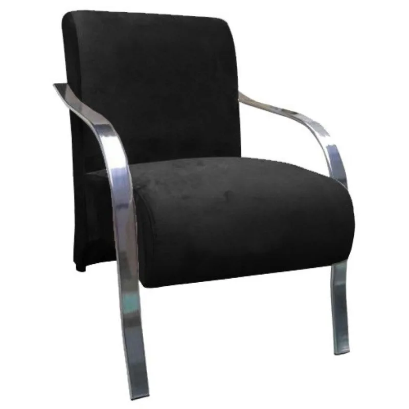 Poltrona Venus 1 Lugarbraço Aluminio Preto - D Salla