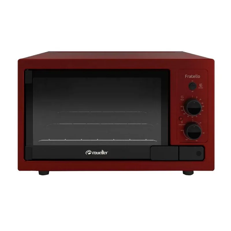 Forno Elétrico Mueller Fratello de Bancada 44 Litros - Vermelho - 127V