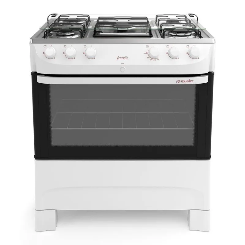 Fogão 5 Bocas Fratello Branco com Queimador Ultra Chama