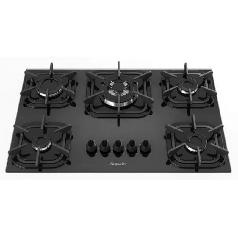 Cooktop Mueller 5 Bocas Tripla Chama | Preto (Bivolt)