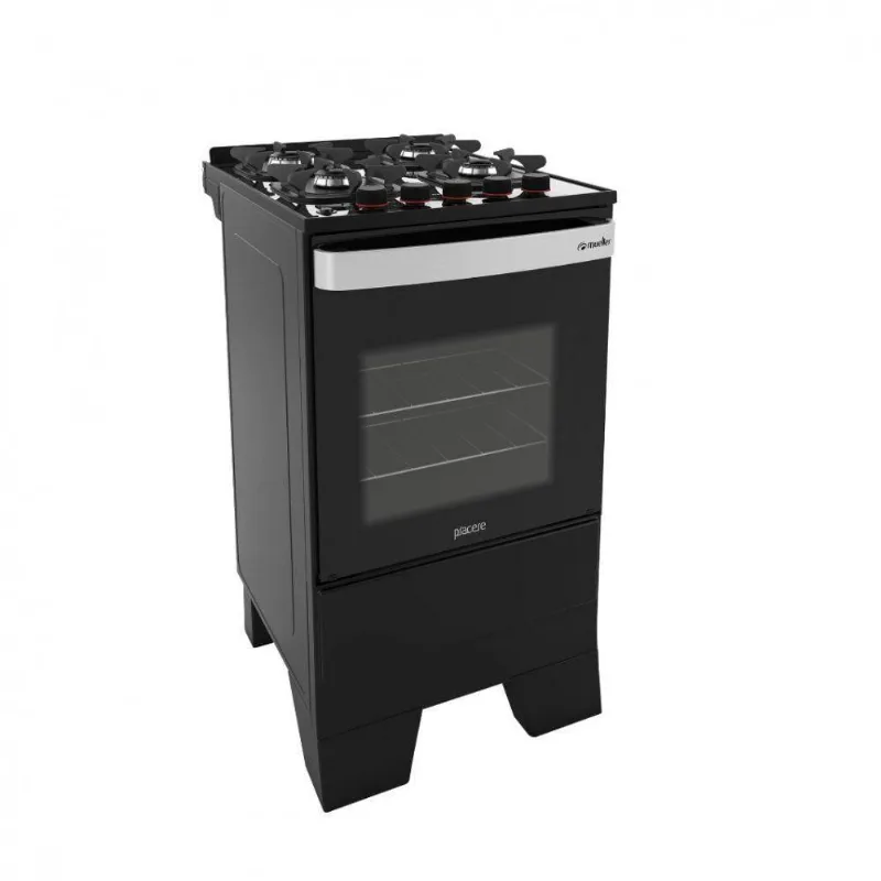 Fogao Mueller Piacere Vetro 4 Bcs G6 60123005 Preto Bivolt