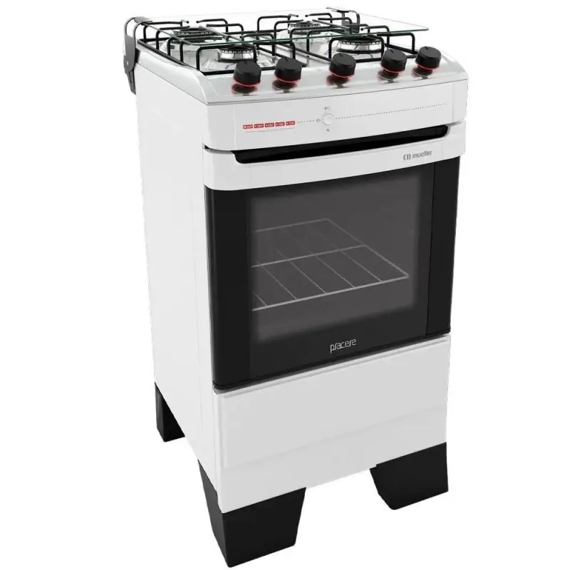 Fogão Mueller 4 Bocas Piacere Branco Bivolt - Mueller - Eletrodomésticos