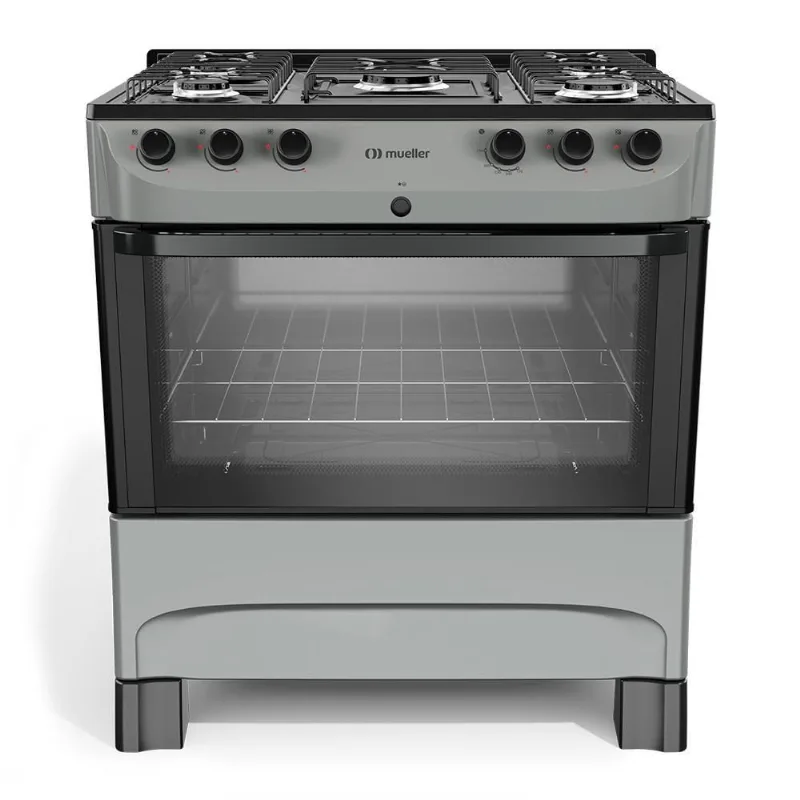 Fogão Mueller Titânio 5 Bocas Com Mesa Esmaltada E Acendimento Mfi5bc - Mueller
